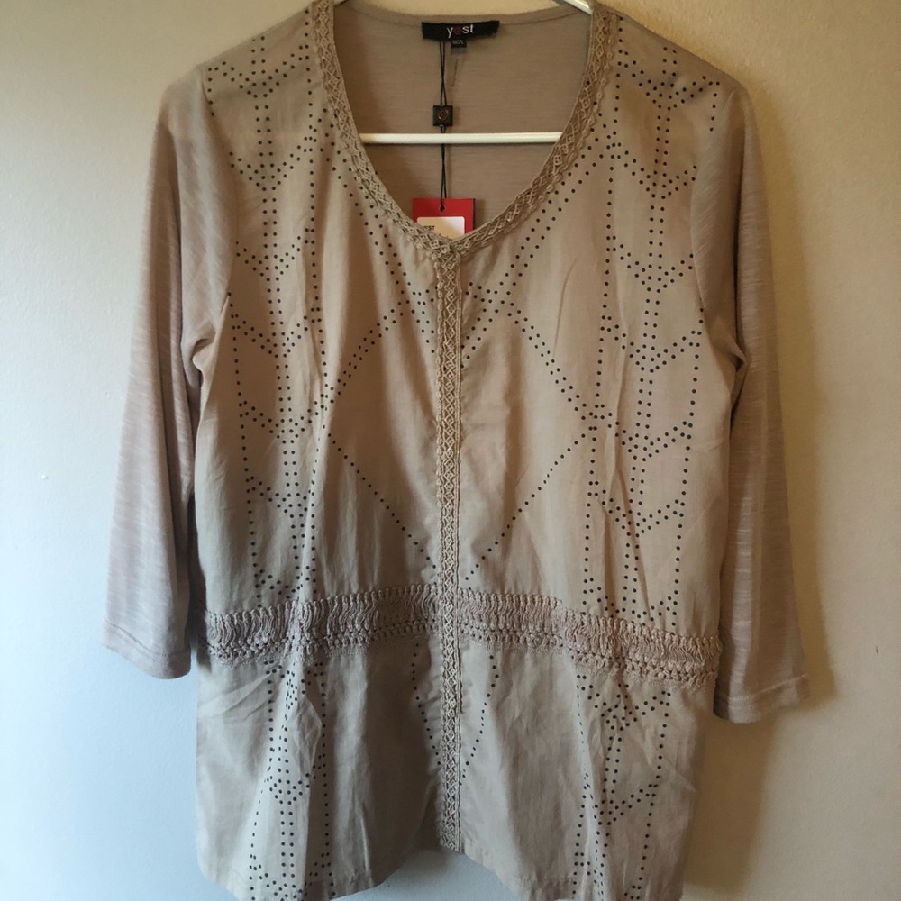 Tan blouse